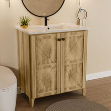Load image into Gallery viewer, Folding Floor Cabinet With Ceramic Sink, Space Saving