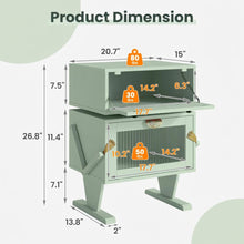Load image into Gallery viewer, Robot LED Nightstand With 360° Rotating Drawer