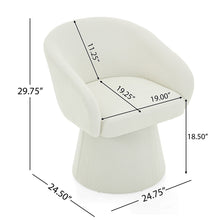 Load image into Gallery viewer, Modern Swivel Accent Chair With Ergonomic Barrel Design