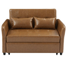 Load image into Gallery viewer, Convertible Sleeper Sofa Bed With 3 USB Ports