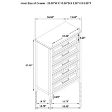 Load image into Gallery viewer, Inverness - 5 Drawer Bedroom Chest - White