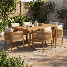 Load image into Gallery viewer, Outdoor Dining Set With Table And Rope Chairs