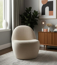Load image into Gallery viewer, Chenille Slipper Chair - Beige