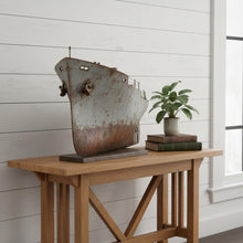 Load image into Gallery viewer, Hand Painted Model Boat - Dark Brown / Gray