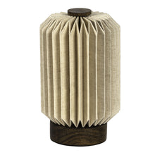 Load image into Gallery viewer, Geometric Table Lamp LED With Cylinder Shade - Natural