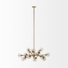 Load image into Gallery viewer, Metal Eighteen Bulb Hanging Chandelier - Gold