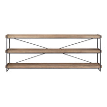 Load image into Gallery viewer, 80" x 16" x 30" Solid Wood Console Table - Brown