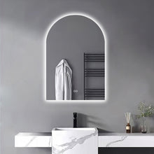 Load image into Gallery viewer, 38" Arch Lighted Frameless Bathroom Vanity Mirror - White