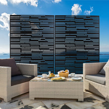 Load image into Gallery viewer, Outdoor & Indoor Freestanding Metal Privacy Screen