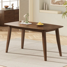 Load image into Gallery viewer, Mid Century Style Wood Dining Table With Rounded Corners - Walnut