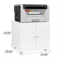 Load image into Gallery viewer, Office Furniture Copier Cabinet 2 Door Steel Copier Stand Mobile Pedestal File Printer Stand