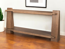 Load image into Gallery viewer, 67" Solid Wood Solid Console Table With Shelf - Brown