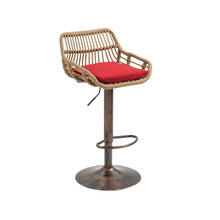 Load image into Gallery viewer, Modern Swivel Bar Stools Adjustable Counter Chairs With Footrest (Set of 2)