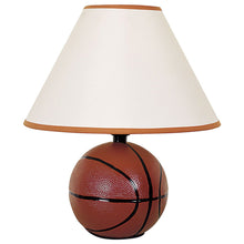 Load image into Gallery viewer, Ceramic Bedside Table Lamp With White Shade - Orange
