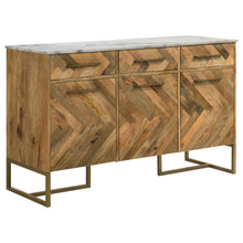 Load image into Gallery viewer, Paloma - 3 Door Herringbone Accent Cabinet - Natural