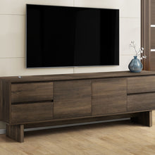 Load image into Gallery viewer, TV Stand With Storage Drawers And Cabinet - Brown