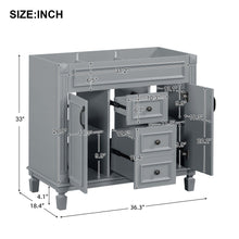 Load image into Gallery viewer, Bathroom Vanity Cabinet With 2 Soft Closing Doors And 2 Drawers