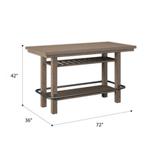 Load image into Gallery viewer, Bar Height Storage Table With Construction - Brown