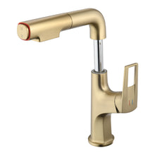 Load image into Gallery viewer, Pull Down Vessel Faucet With Lift Spout & Dual Spray Modes