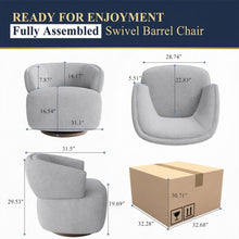Load image into Gallery viewer, Swivel Barrel Accent Oversized Club Chair