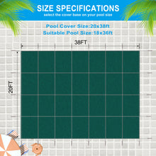 Load image into Gallery viewer, Inground Rectangle Winter Safety Pool Cover, Solid Safety
