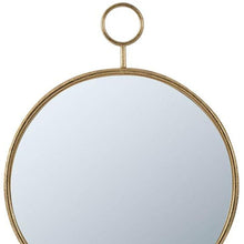 Load image into Gallery viewer, 28" Round Framed Accent Mirror - Gold
