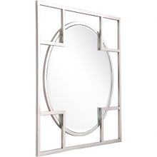 Load image into Gallery viewer, 33" Square Metal Framed Accent Mirror - Silver