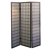 Load image into Gallery viewer, Folding Three Panel Screen Room Divider (469139) - Brown