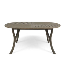 Load image into Gallery viewer, Outdoor Table With Smooth Lines, Slat Top
