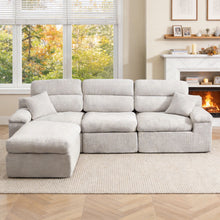Load image into Gallery viewer, Corner Chaise Sofa With High Backrest