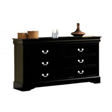 Load image into Gallery viewer, Double Dresser Wooden 6 Drawer - Black