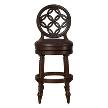Load image into Gallery viewer, Stool With Back And Swivel Upholstered Seat