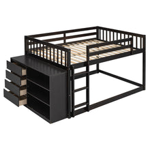 Load image into Gallery viewer, Bunk Bed With 4 Drawers And 3 Shelves