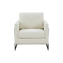 Load image into Gallery viewer, Fabric Club Chair - Cream And Black