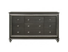Load image into Gallery viewer, Solid Wood 9 Drawer Triple Dresser - Gray