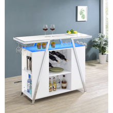 Load image into Gallery viewer, Katia - Wine Cabinet With LED Home Bar, 12 Bottle Storage - Gloss White