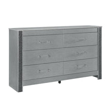 Load image into Gallery viewer, 62" Wood Six Drawer Double Dresser - Silver