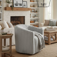 Load image into Gallery viewer, Alexa - Barrel Swivel Chair - Gray