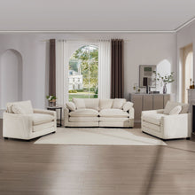 Load image into Gallery viewer, Elegant Oversized Sectional Sofa Set With Deep Seats And Flexible Layout