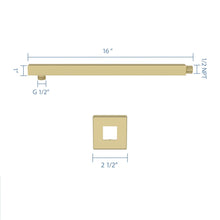 Load image into Gallery viewer, Wall Mounted Shower Arm With Flange