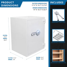Load image into Gallery viewer, Biometric Fireproof Protection Safe