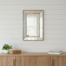 Load image into Gallery viewer, 20" Framed Antiqued Accent Mirror - Silver
