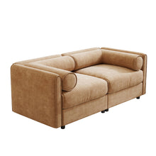 Load image into Gallery viewer, Stylish Sofa With Storage Seat And Cylindrical Backrest