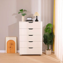Load image into Gallery viewer, Modern 5 Drawer Dresser With Wheels