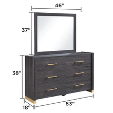 Load image into Gallery viewer, Clifton - 6 Drawer Dresser (Mirror Not Included) - Espresso
