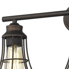 Load image into Gallery viewer, Three Light Cage Wall Light - Bronze