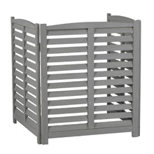 Load image into Gallery viewer, 3 Panel Outdoor Wooden Air Conditioner Fence