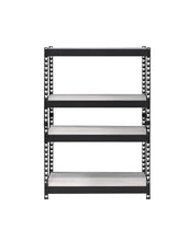 Load image into Gallery viewer, Adjustable Four Tier Bookcase - Black / Natural