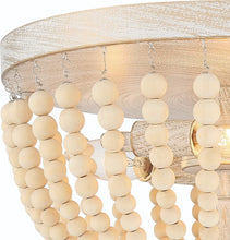Load image into Gallery viewer, Unique Statement Three Light Metal Dimmable Flush Chandelier - Gold / White