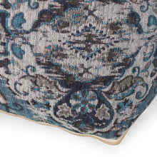 Load image into Gallery viewer, Anita - Square Pouf Ottoman And Floor Cushion - Blue